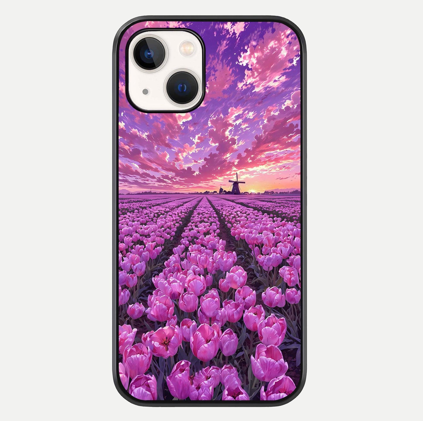 Lavender Dream Skies Glass Case For iPhone 14 by Custom World