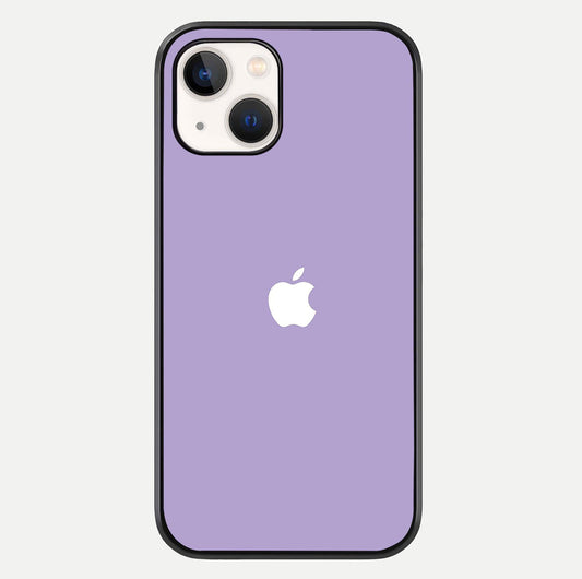 Lavender Soft Minimal Glass Case For iPhone 14 by Custom World