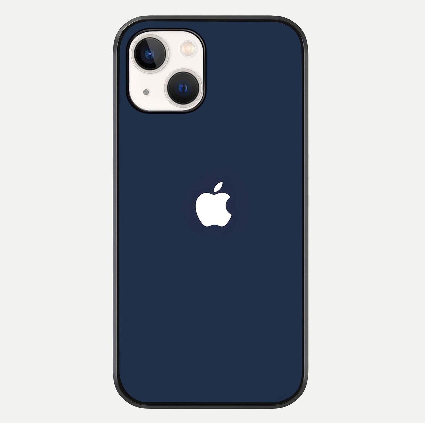 Minimal Apple Night Glass Case For iPhone 14 by Custom World