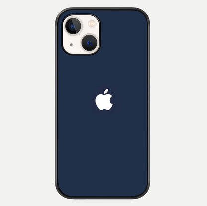 Minimal Apple Night Glass Case For iPhone 14 by Custom World