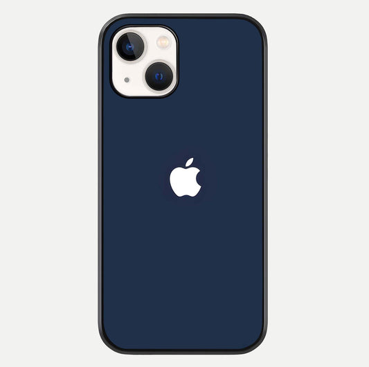 Minimal Apple Night Glass Case For iPhone 14 by Custom World