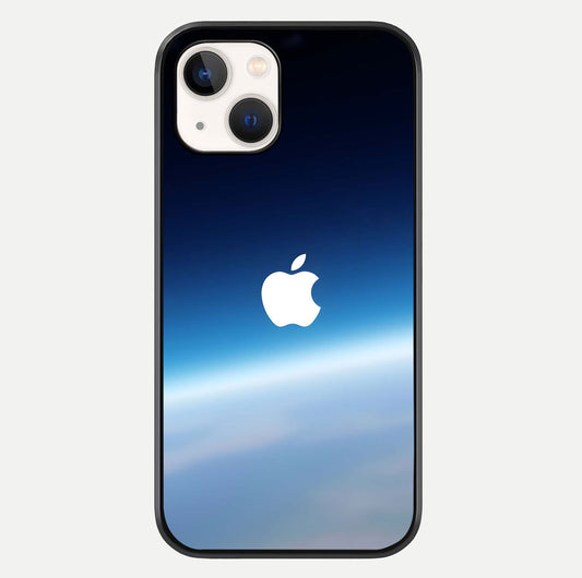 Minimal Apple Sky Glass Case For iPhone 14 by Custom World