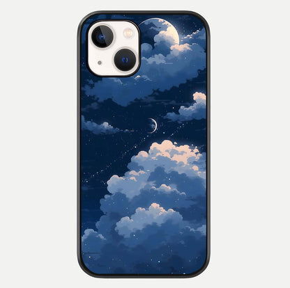 Moon Dream Haze Glass Case For iPhone 14 by Custom World