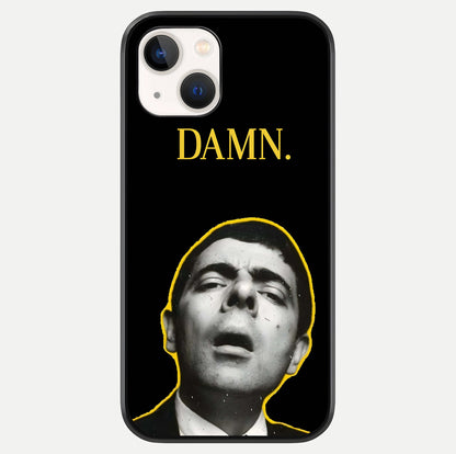 Mr Bean Damn Glass Case For iPhone 14 by Custom World