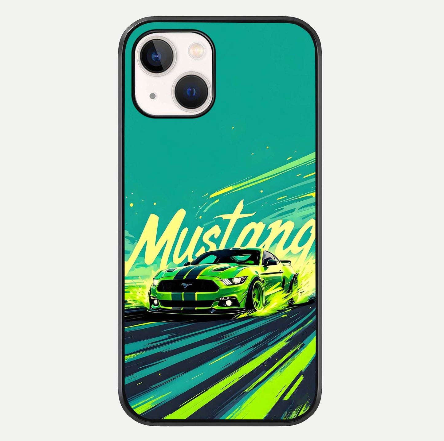 Mustang Bang Glass Case For iPhone 14 by Custom World