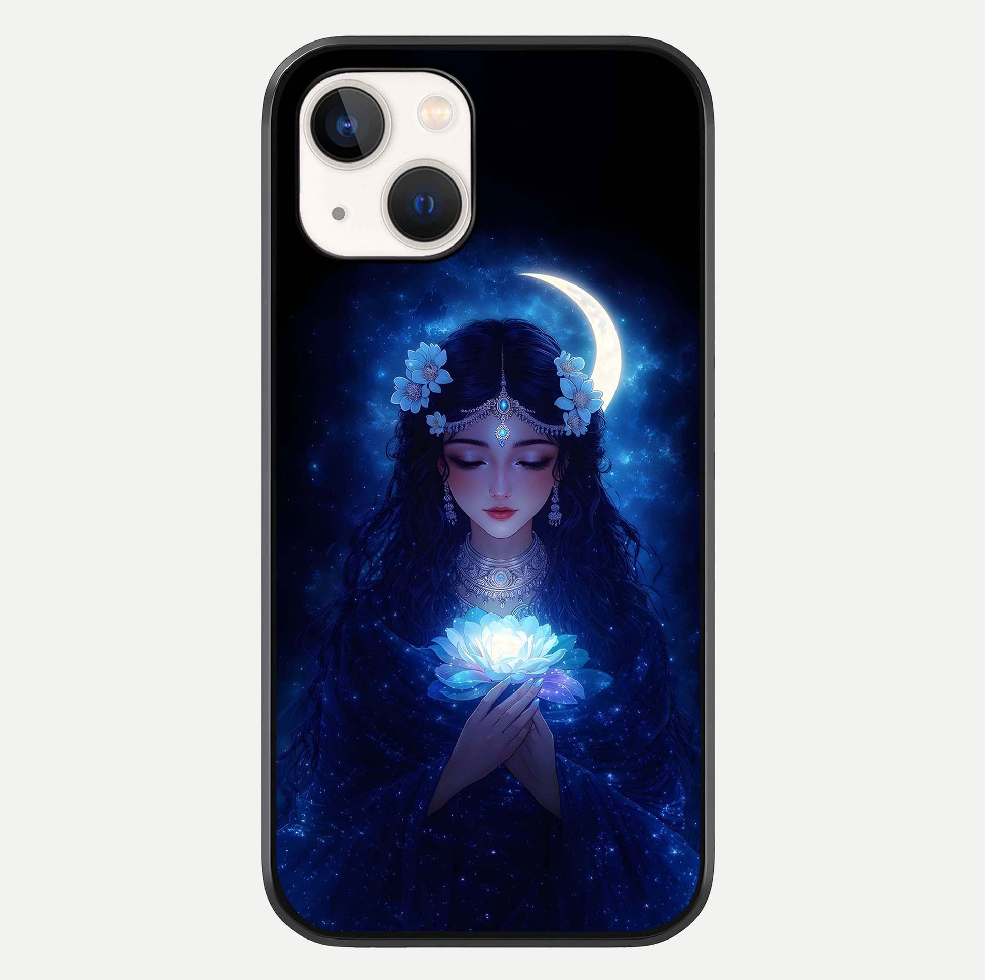 Mystic Moon Queen Glass Case For iPhone 14 by Custom World