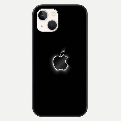 Neon Apple Glow Glass Case For iPhone 14 by Custom World