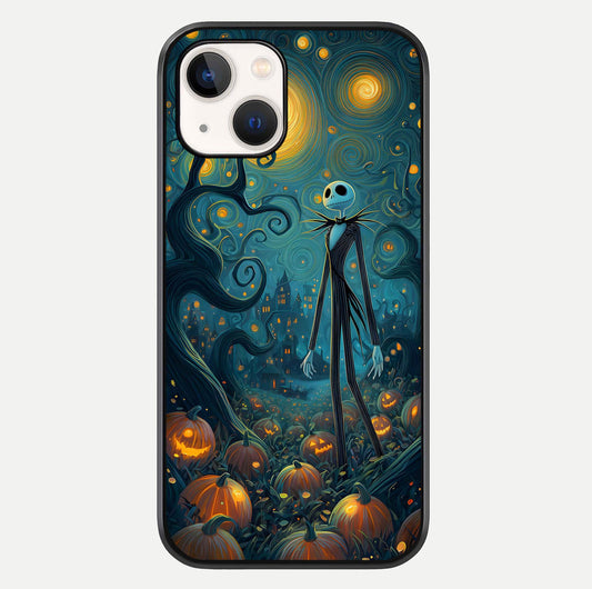 Pumpkin Moonlight Tale Glass Case For iPhone 14 by Custom World