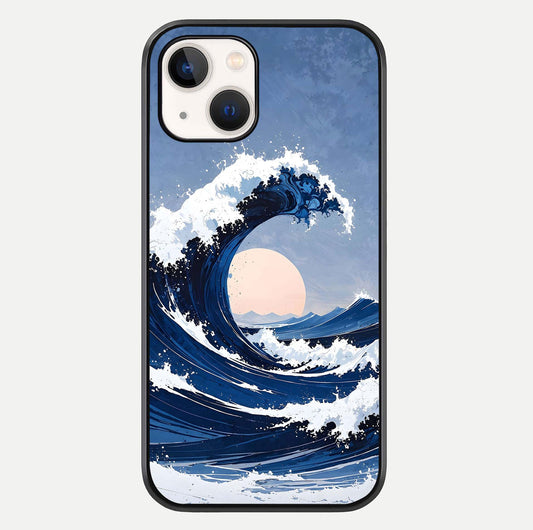 Rising Tide Power Glass Case For iPhone 14 by Custom World