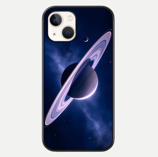 Saturn Ring Mystique Glass Case For iPhone 14 by Custom World