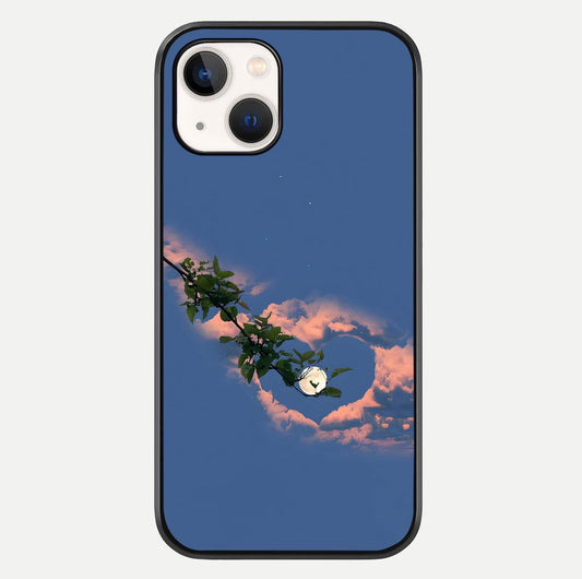 Sky Under Tree Glass Case For iPhone 14 by Custom World