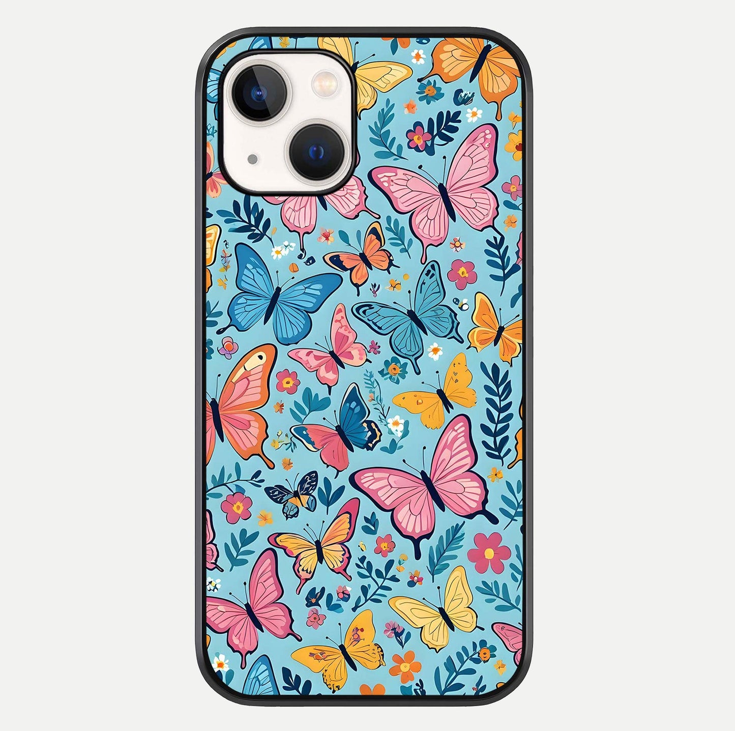 Spring Wing Garden Glass Case For iPhone 14 by Custom World