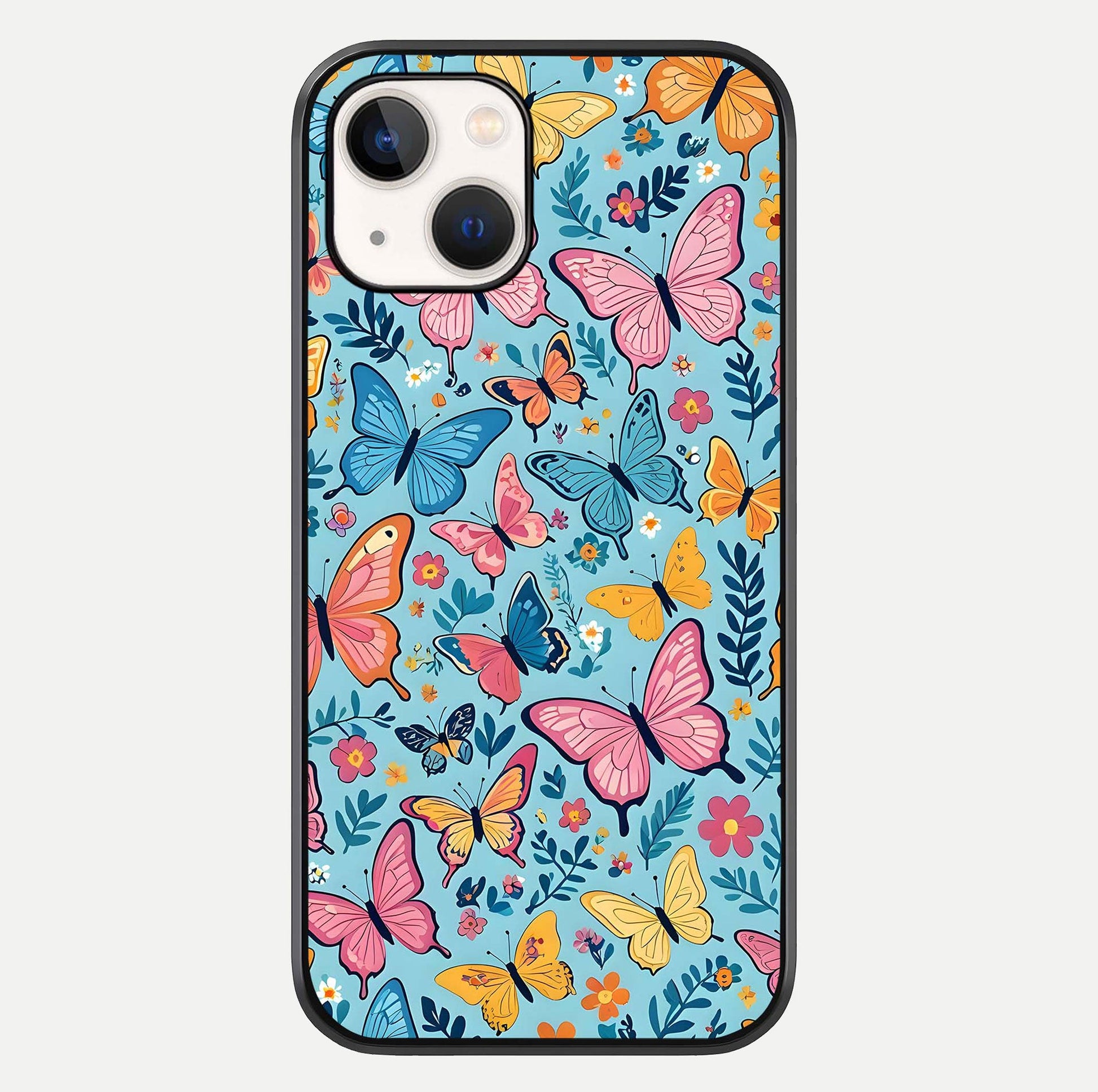 Spring Wing Garden Glass Case For iPhone 14 by Custom World