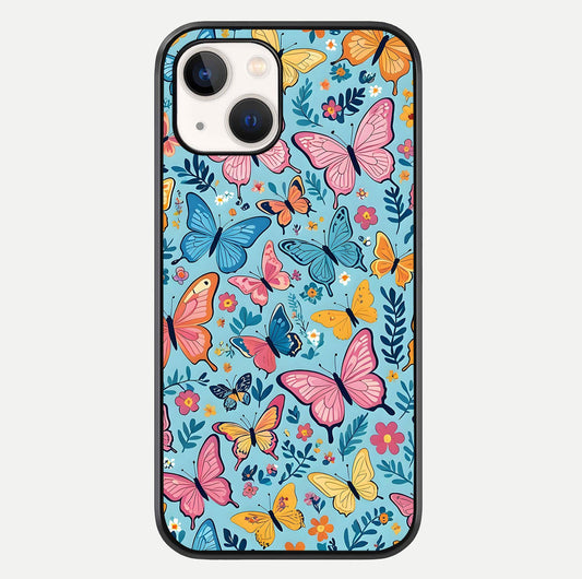 Spring Wing Garden Glass Case For iPhone 14 by Custom World