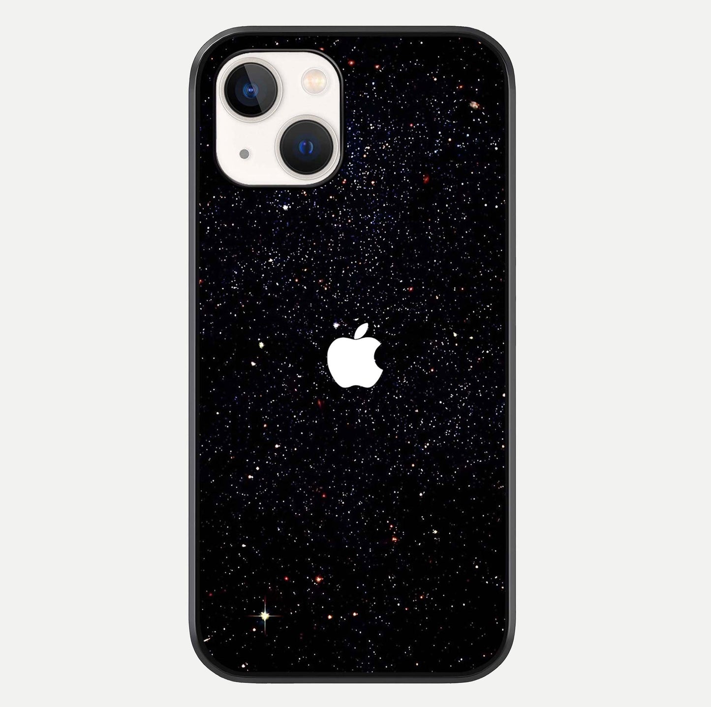 Starry Apple Galaxy Glass Case For iPhone 14 by Custom World