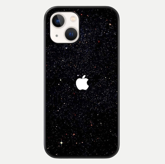 Starry Apple Galaxy Glass Case For iPhone 14 by Custom World