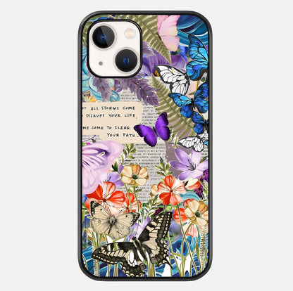 Storm Path Bloom Glass Case For iPhone 14 by Custom World