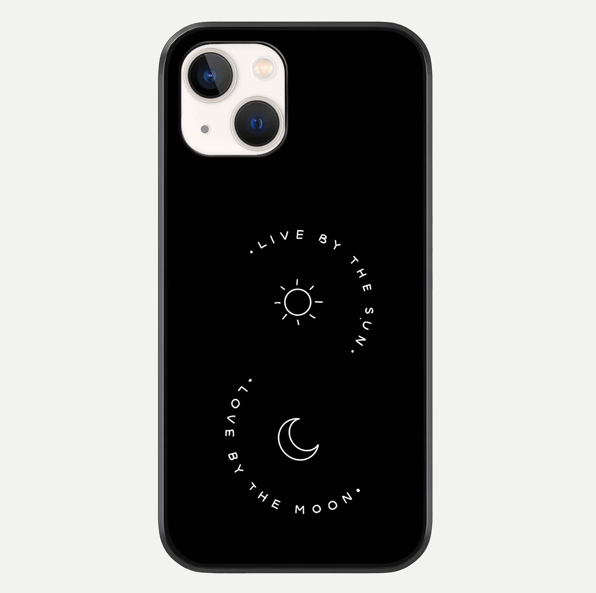 Sun Moon Balance Glass Case For iPhone 14 by Custom World
