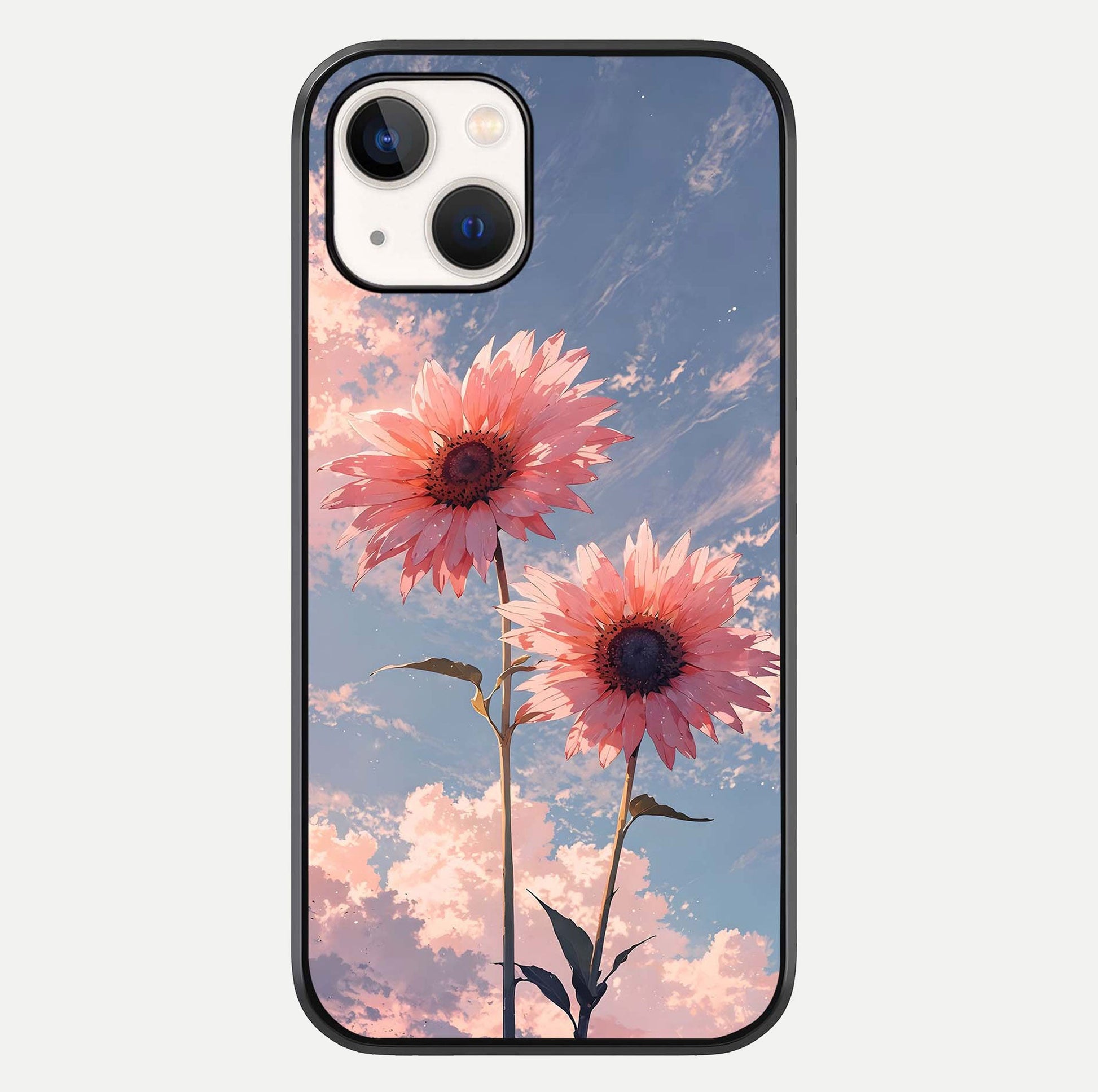Sunlit Daisy Glow Glass Case For iPhone 14 by Custom World