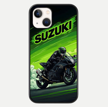 Suzuki Speed Beast Glass Case For iPhone 14 by Custom World