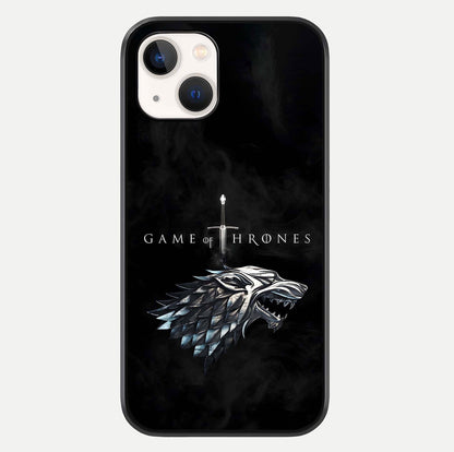Throne Wolf Legacy Glass Case For iPhone 14 by Custom World