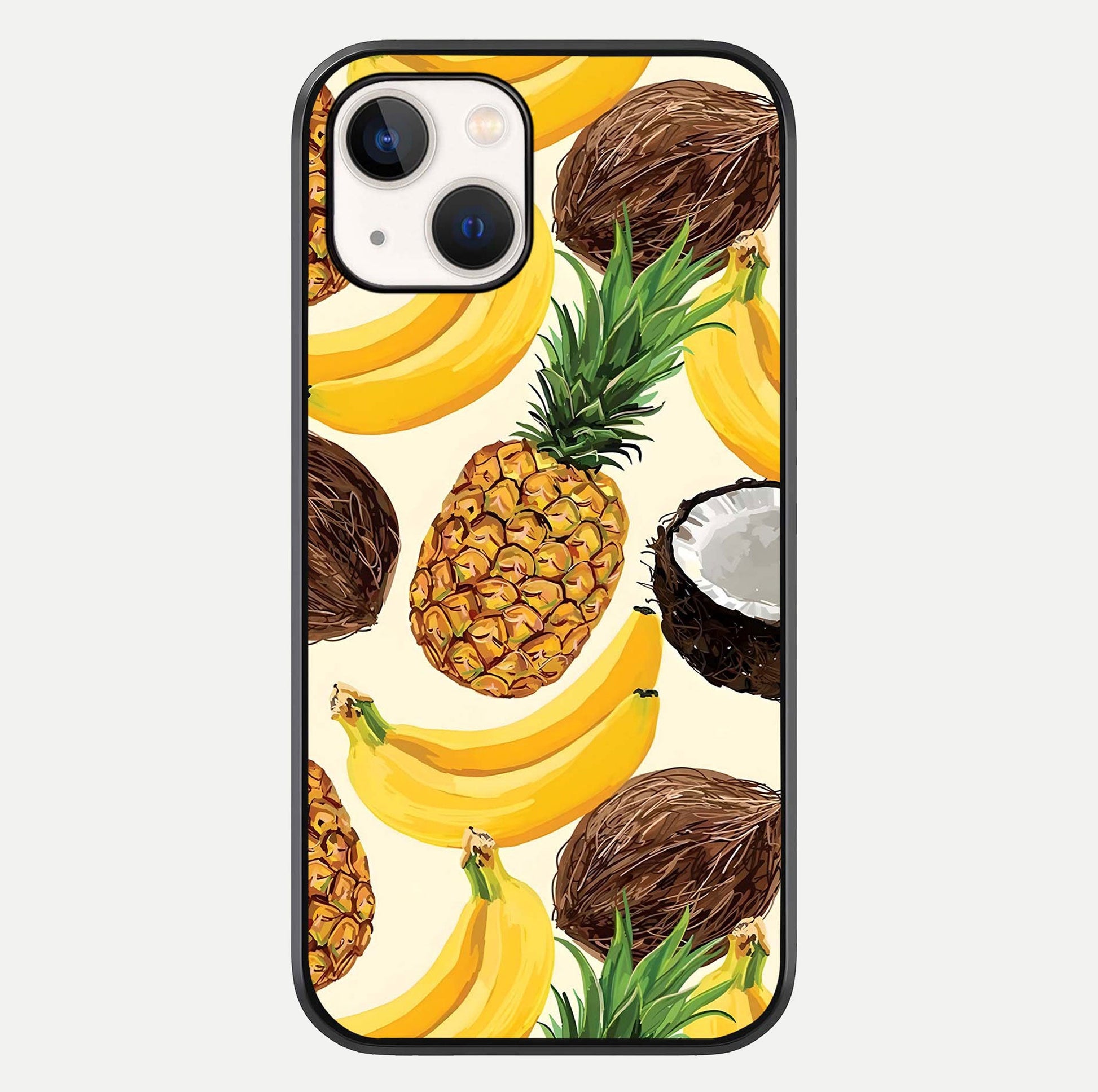 Tropical Fruit Mood Glass Case For iPhone 16 Pro by Custom World