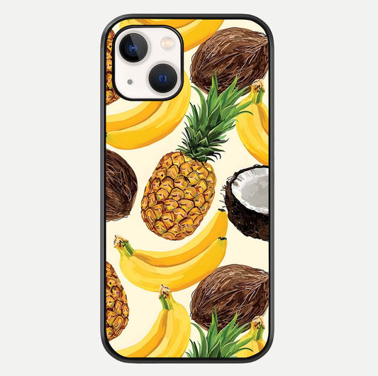 Tropical Fruit Mood Glass Case For iPhone 16 Pro by Custom World