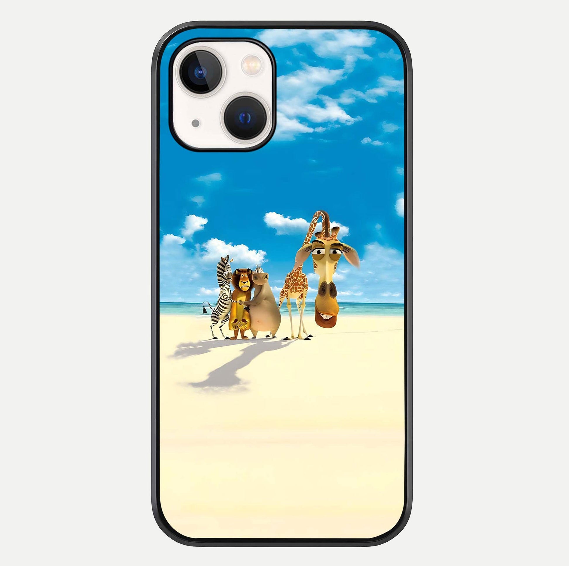 Tropical Fun Squad Glass Case For iPhone 14 by Custom World