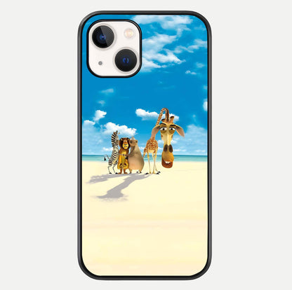 Tropical Fun Squad Glass Case For iPhone 14 by Custom World
