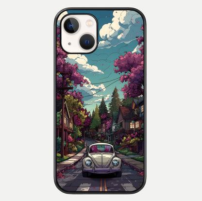 Vintage Street Drive Glass Case For iPhone 16 Pro by Custom World