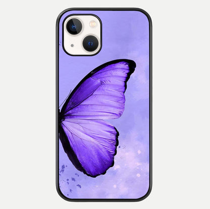 Violet Dream Wing Glass Case For iPhone 14 by Custom World