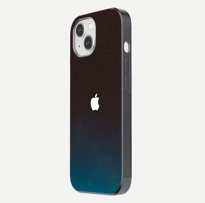 Green Emerald Apple Logo Glass Case for iPhone 14 side-angle image showing reflection polish and rich emerald hue