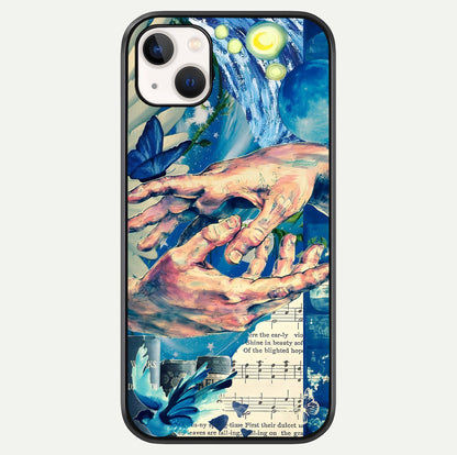 Aesthetic Divider Glass Case For iPhone 16 Pro by Custom World