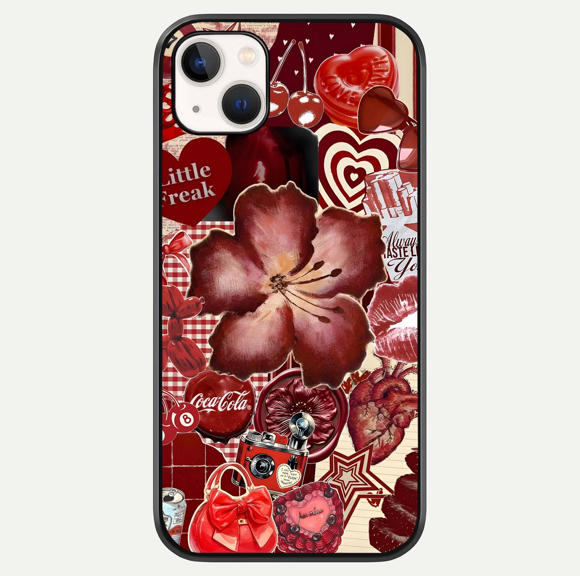 Aesthetic Little Freak Glass Case For iPhone 16 Pro by Custom World