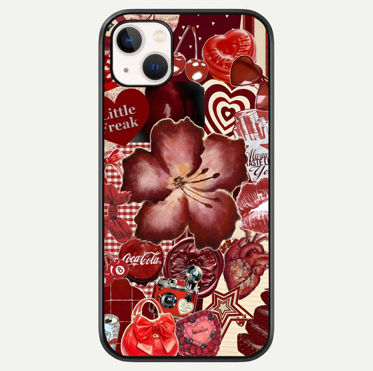 Aesthetic Little Freak Glass Case For iPhone 16 Pro by Custom World