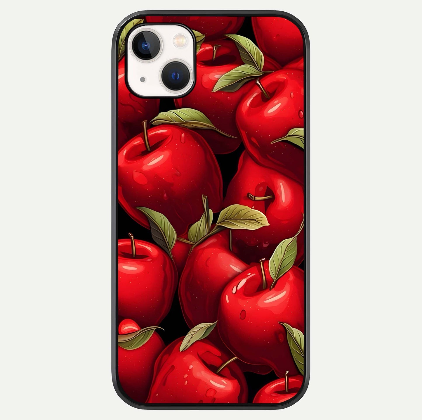 Apple Pattern Glass Case For iPhone 16 Pro by Custom World