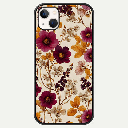Autumn Wine Bloom Glass Case For iPhone 16 Pro by Custom World