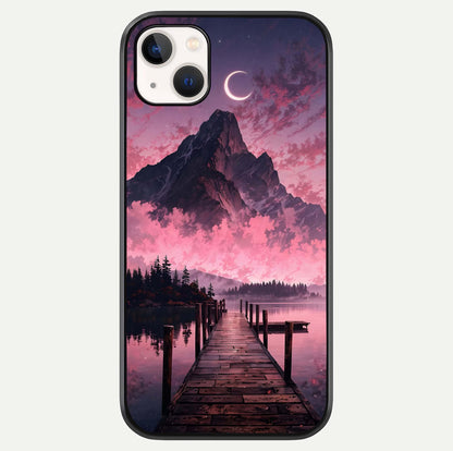 Beautiful Mountain View Glass Case For iPhone 16 Pro by Custom World
