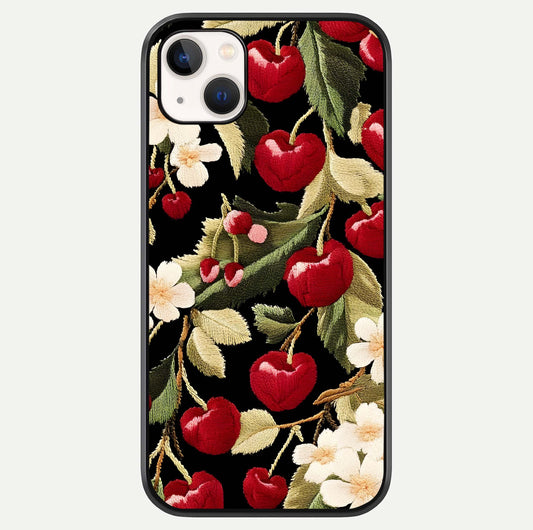 Bloom Thread Art Glass Case For iPhone 16 Pro by Custom World