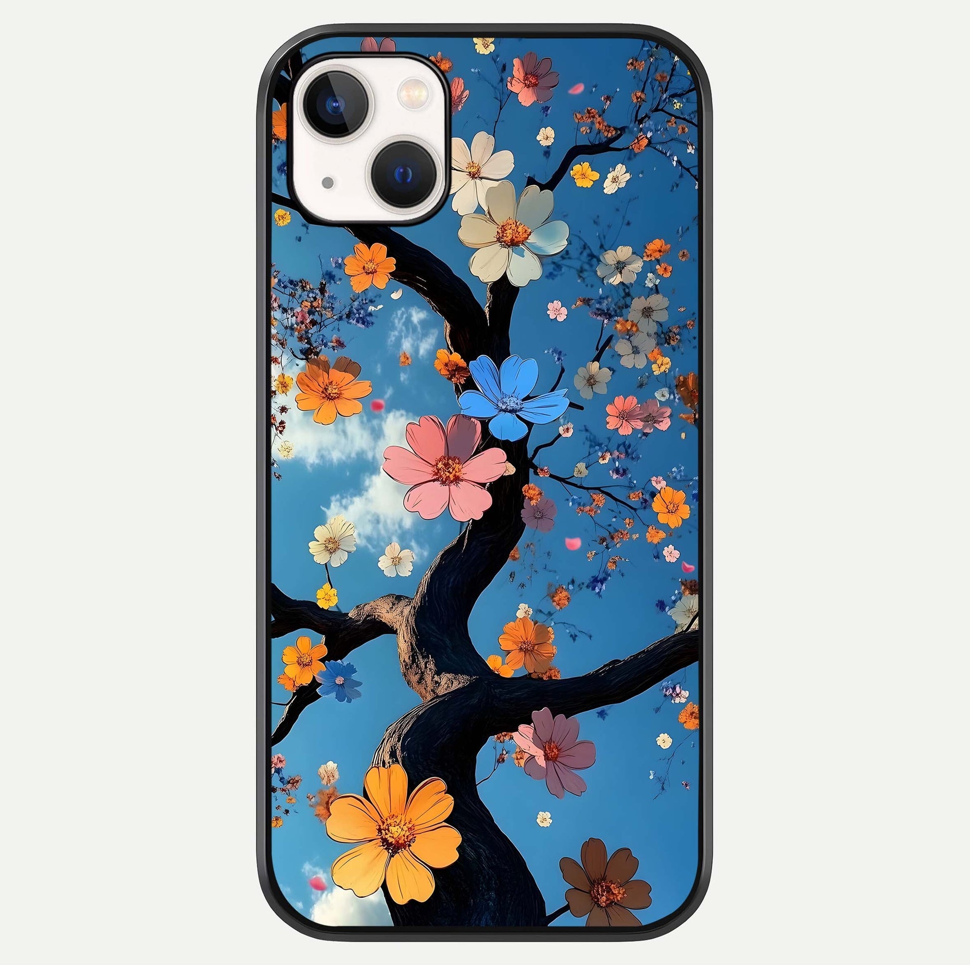 Blossom Dream Sky Glass Case For iPhone 14 Plus by Custom World