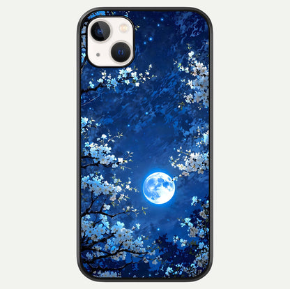 Blossom Moonlight Sky Glass Case For iPhone 16 Pro by Custom World