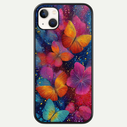 Butterfly Dream Mist Glass Case For iPhone 14 Plus by Custom World