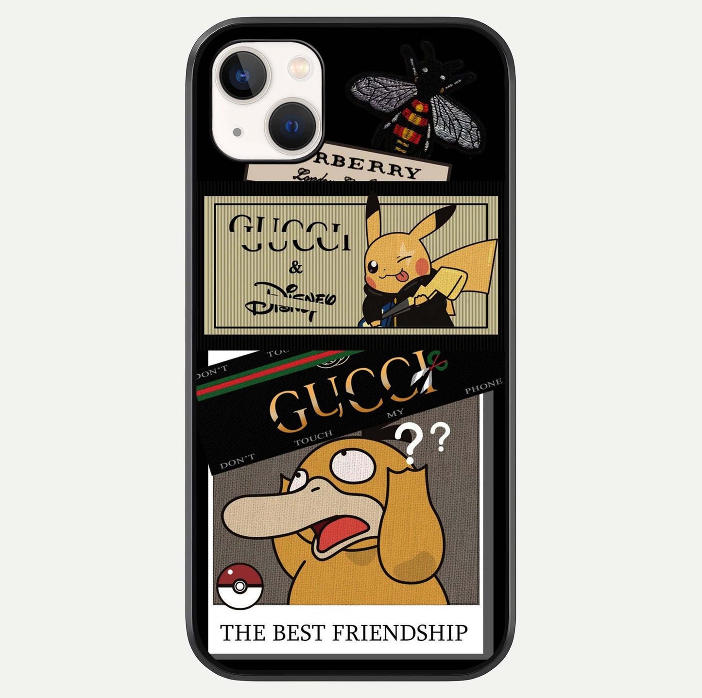 Cartoon Brand Play Mashup Glass Case For iPhone 14 Plus by Custom World
