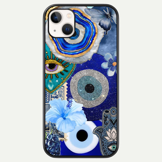 Celestial Celestial Blue Vision Glass Case For iPhone 14 Plus by Custom World