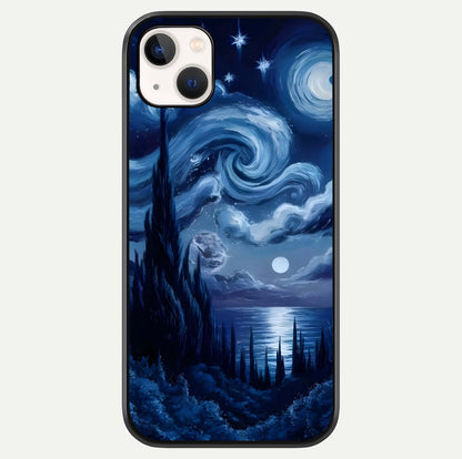 Celestial Dream Van Gogh Glass Case For iPhone 14 Plus by Custom World
