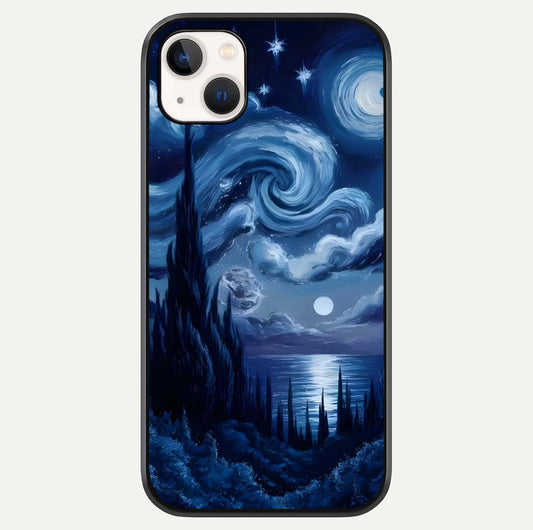 Celestial Dream Van Gogh Glass Case For iPhone 14 Plus by Custom World