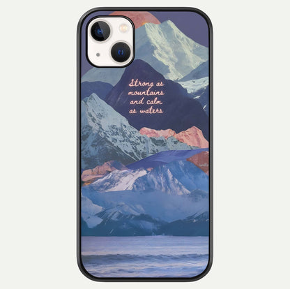 Celestial Mountain Calm Glass Case For iPhone 14 Plus by Custom World