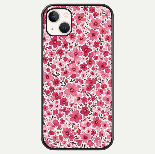 Cherry Blossom Charm Glass Case For iPhone 14 Plus by Custom World