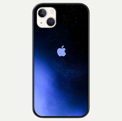 Cosmic Blue Apple Glass Case For iPhone 14 Plus by Custom World