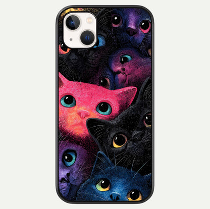 Cosmic Cats Dreams Glass Case For iPhone 14 Plus by Custom World